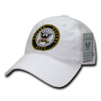 Relaxed Trucker Caps, Navy, White