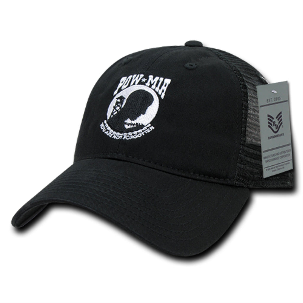 Relaxed Trucker Caps, Powmia, Black