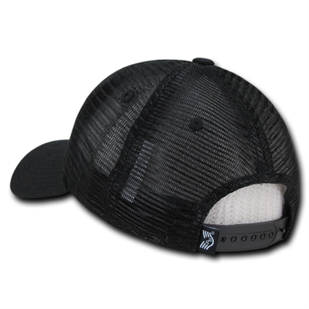 Relaxed Trucker Caps, Powmia, Black