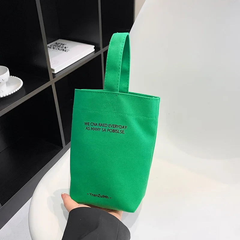 Casual Handbags Canvas Shoulder Crossbody Bags Large Capacity Shopper Bag Letters Shoulder Crossbody Bags Purse