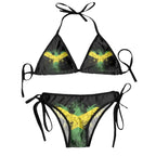 T-Shirts Sexikinis Swim Jamaican Flag Women's Two-Piece Swimsuit - Vacation Ready, Premium Quality