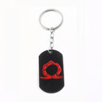 New God of War 5 Ragnarok Keychain Thor's Hammer Mjolnir Key Chain Levitan's Axe Keyring Blades of Exile Chaos Game Accessories