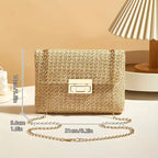 Crossbody Bag for Women Chain Strap Banquet Stylish Accessory Shoulder Bag for Day-to-Night Outfits