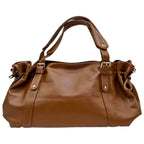 Women's Simple Crossbody Bag Elegant And Versatile Boston Style Work Interior Polyester Soft Handbag