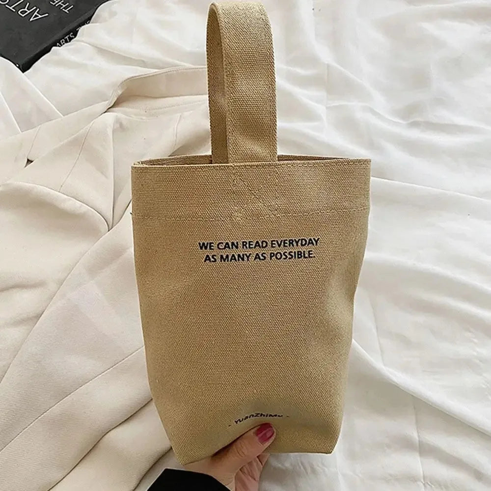 Casual Handbags Canvas Shoulder Crossbody Bags Large Capacity Shopper Bag Letters Shoulder Crossbody Bags Purse