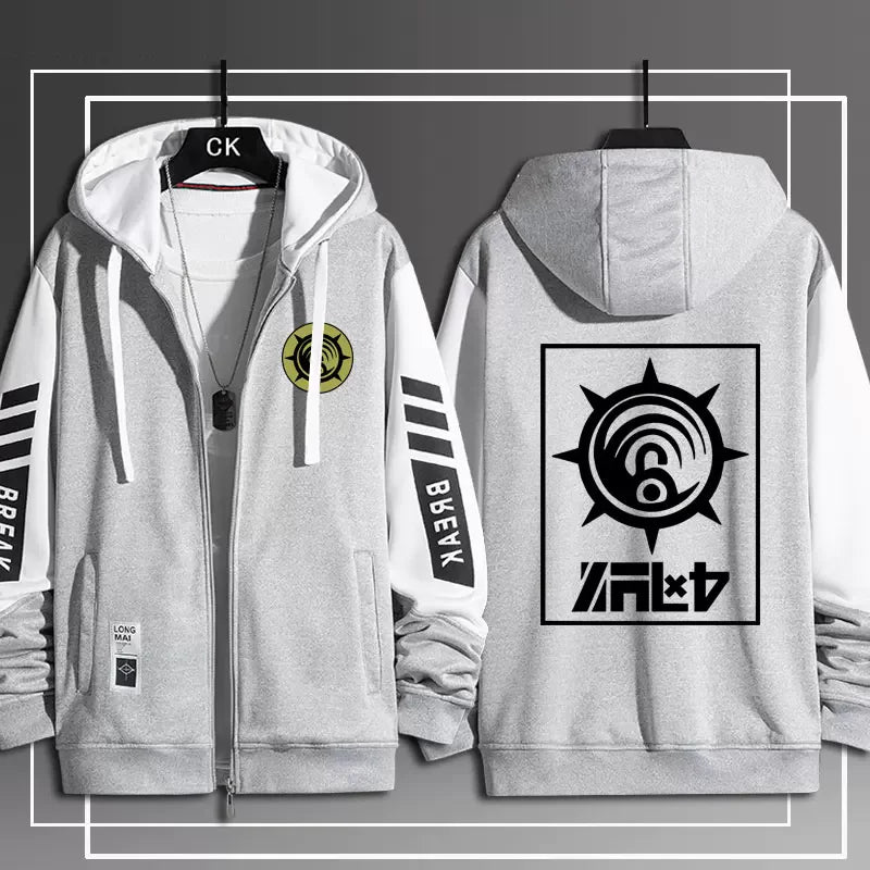 GACHIAKUTA Zip Up Hoodie Rude Riyo Costume Casual Harajuku Long Sleeves Men Women Zipper Hoodies Sweatshirt Outerwear Coat