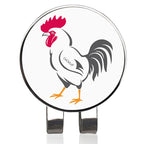 Golf Ball Marker - Rooster Pattern Golf Marker with Magnetic Hat Clip Novelty Gift - Gifts for Golf Lovers Golfer Men Friends