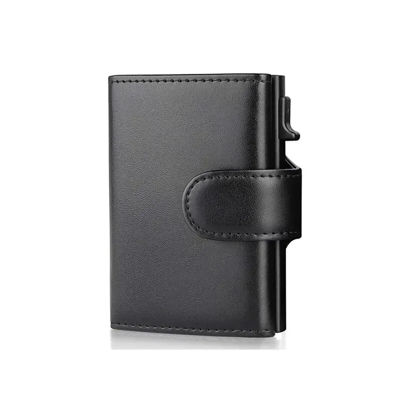 Rfid PU Leather Men Wallets Credit Card Holder Trifold Wallet Card Case Smart Slim Thin Coin Pocket Wallet for Daily Use