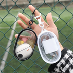 1/2Pcs Clear PVC Doll Display Storage Bag With Keychain Dustproof Portable Doll Organizer Pouch Outdoor Carry Case Accessories