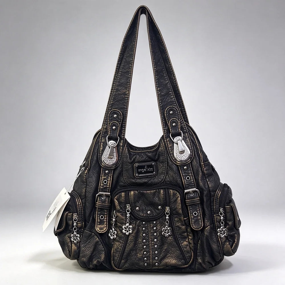 Bag Women Fashion Handbags Women Shoulder Bags PU Leather Handbag Female Satchel Shoulder Purse Bag Bolsa Feminina