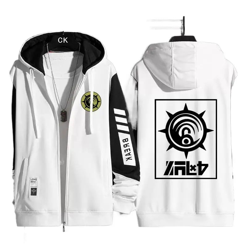 GACHIAKUTA Zip Up Hoodie Rude Riyo Costume Casual Harajuku Long Sleeves Men Women Zipper Hoodies Sweatshirt Outerwear Coat