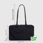 Nylon Tote Bag Bowler Bag Women Shoulder Purse with Keychain Clip, Lightweight Zipper Handbag Daily Work Travel Gym Gift for Mum