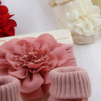 3Pcs/Set Lace Flower Baby Headbands Socks Cotton Non-slip Anklet 0-12M Stockings Wide Elastic Hairbands Infant Photogrphy Props