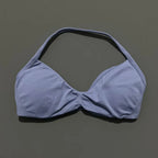 HISTELLO Sports Bra Push Up Strappy Sexy Open Back Gym Crop Top Removable Cups Women Workout Clothing Gym Top Halter Sport Bra