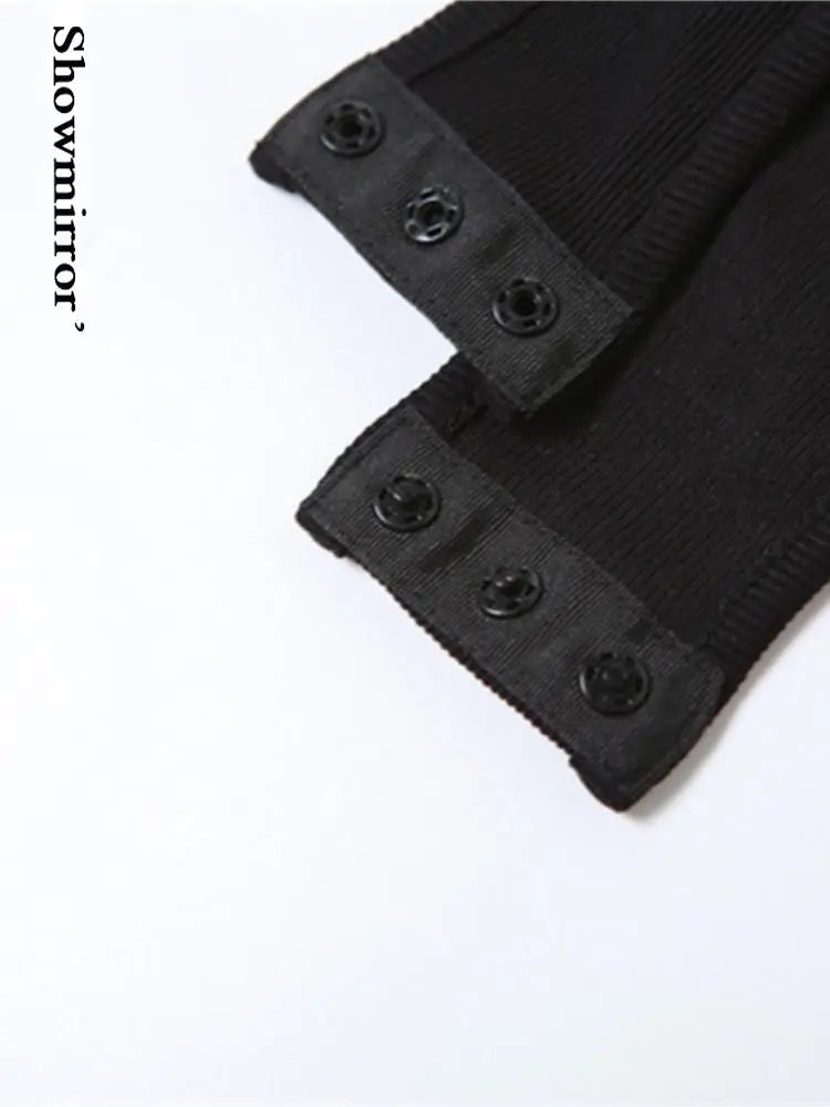 Gothic tops Y2k clothes sexy spicy hollow out bodysuit nigh clubwearr ashion women's patchwork slim fitting jumpsuit top tees