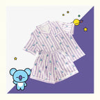 BT21 Sleepwear, Home Wear, Casual Wear, Short Sleeved T-Shirt, Shorts Two-Piece Set for Men and Women in Summer