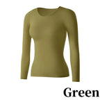1 Set Sexy Women's Thermal Underwear Winter Clothes Seamless Thick Warm Lingerie Women Thermal Clothing Set Woman 2 Pieces