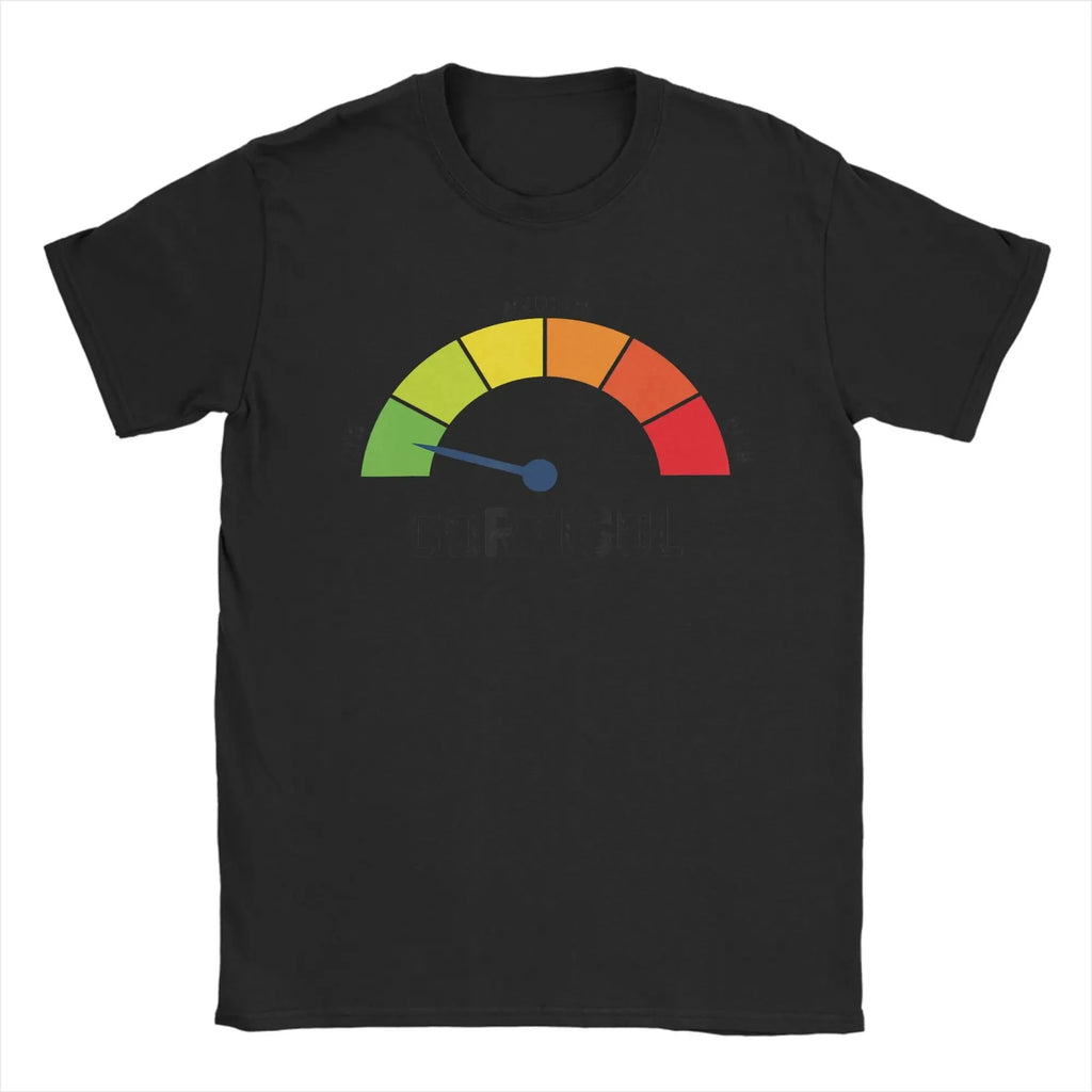 Fun Graphic Printing Summe Low Cortisol Levels  Meme T-Shirts Women Comfortable Clothing Short Sleeve Casual Aesthetic Tee Tops