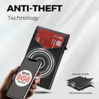 IWANTTI Minimalist Slim Cardholder for Men, Premium Fabric Wallet with Card Ejector, RFID Blocking Front Pocket Stylish Design