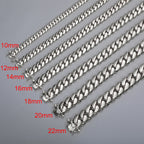 New Hip Hop Jewelry 20mm Heavy Luxury 18K Real Gold Plated Custom Solid Cuban Miami Cuban Link Chain Necklace For Men Wholesale