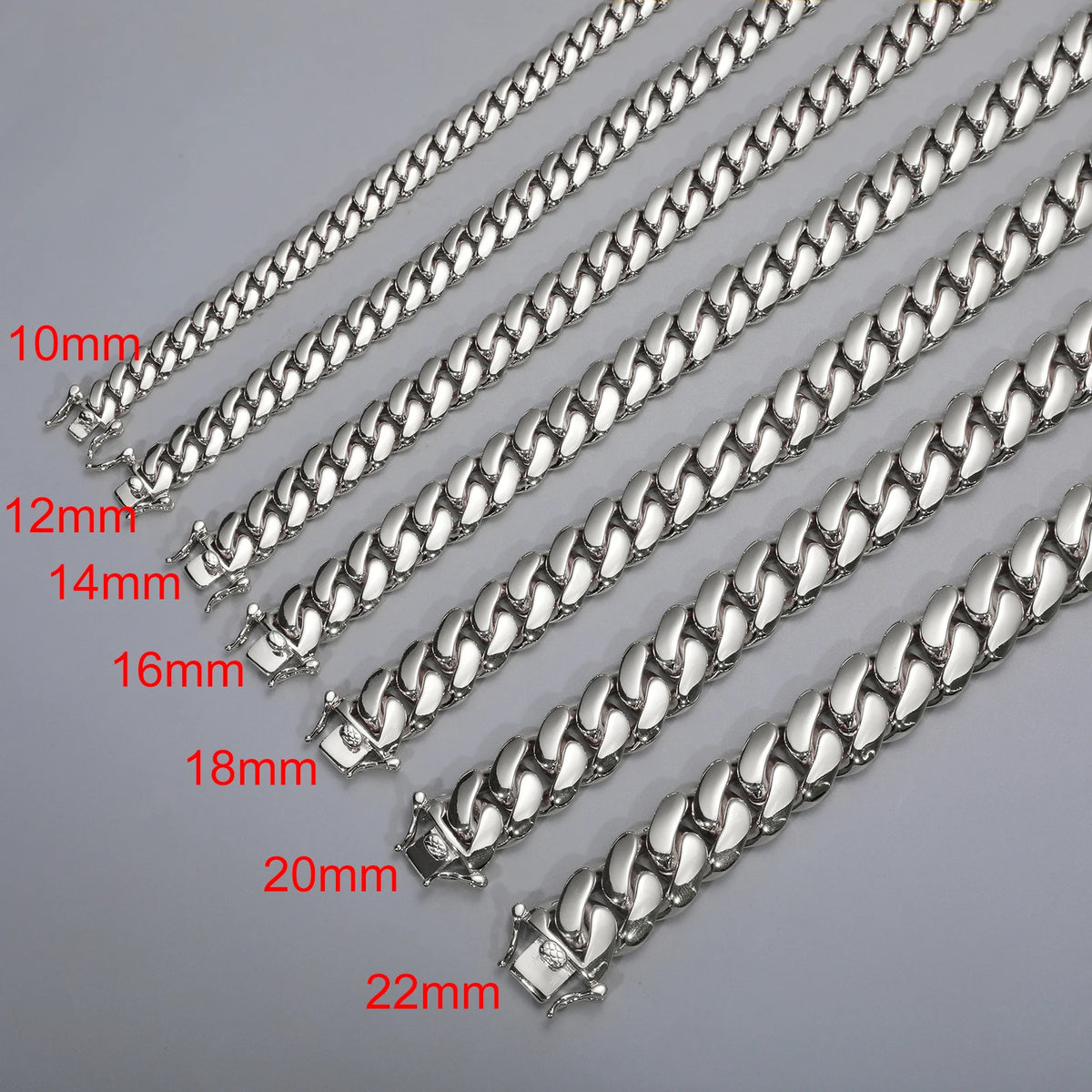 New Hip Hop Jewelry 20mm Heavy Luxury 18K Real Gold Plated Custom Solid Cuban Miami Cuban Link Chain Necklace For Men Wholesale