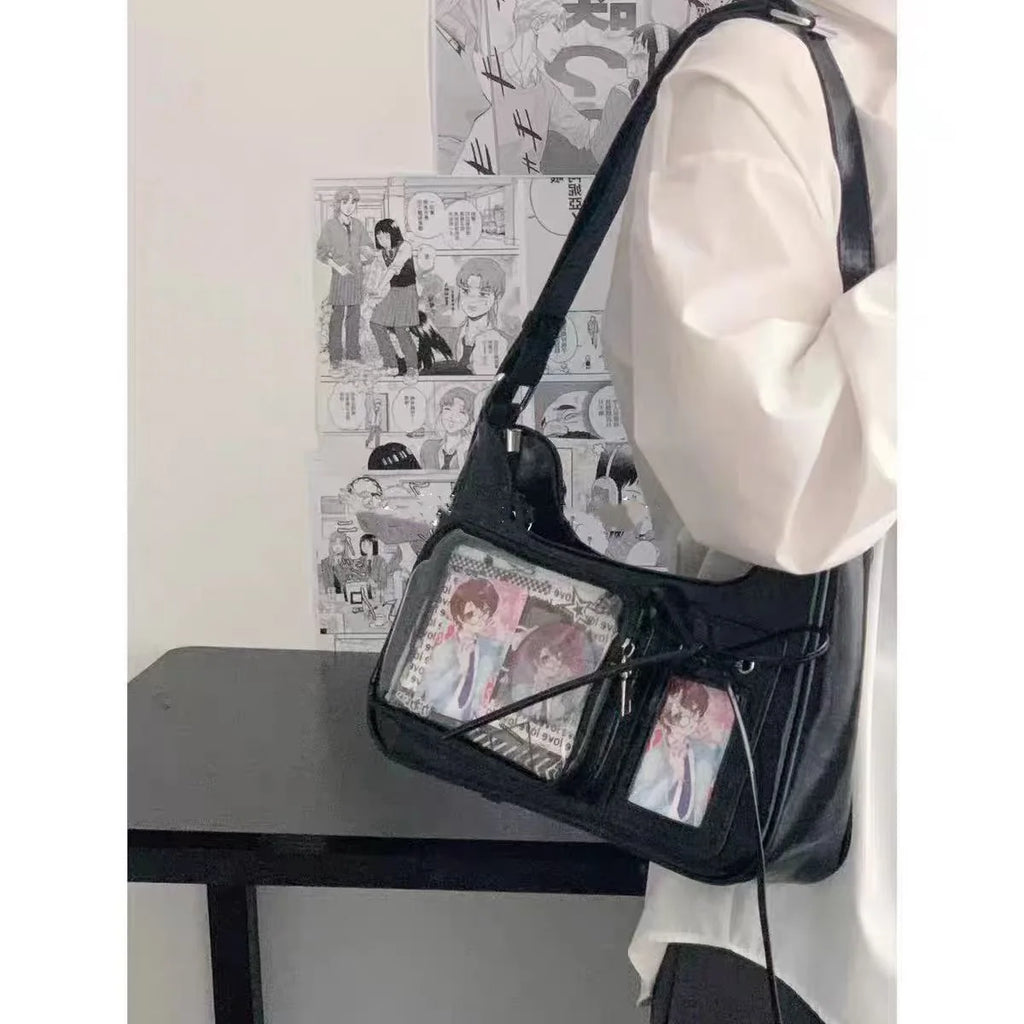 Women's Transparent Ida Bags Japan Shoulder Bags Women Students Crossbody Bags Women's Designer Handbags