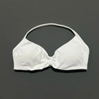 HISTELLO Sports Bra Push Up Strappy Sexy Open Back Gym Crop Top Removable Cups Women Workout Clothing Gym Top Halter Sport Bra