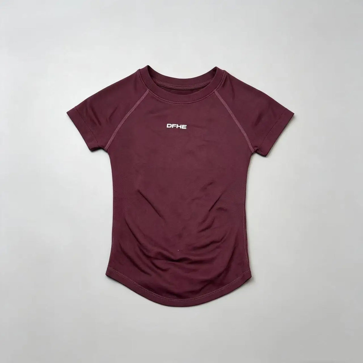 DFHE Women Breathable Sports T Shirt Short Sleeve Round Neck Elastic Casual Tops For Gym Yoga Running Fitness