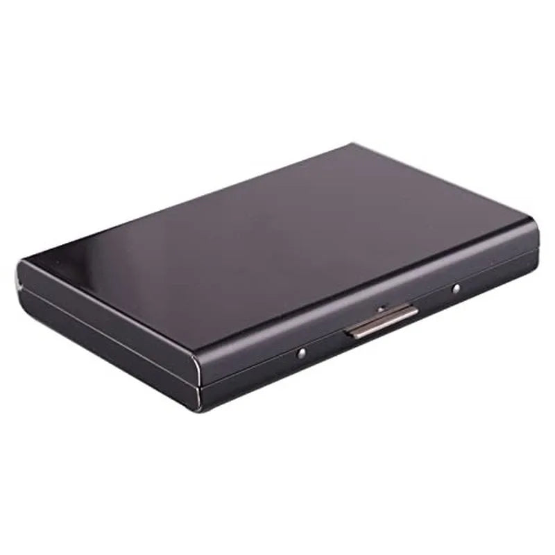 Antitheft ANTI Rfid Blocking ID Bank Credit Card Holder Wallets Men Slim Thin Aluminum Box Metal Mini Minimalist Cardholder Case