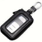 Car Key Case Key Protector Smart Key Chain Coin Holder Metal Hook And Keyring Wallet Retro Bag For Auto Remote Key Fob