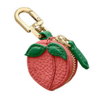 Fruit Coin Purse Cherry Blueberry Design Fruit Charm Coin Purse Cute PU Leather Pendant Keychain Earphone Bag Mini Storage Bag