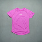 DFHE Women Breathable Sports T Shirt Short Sleeve Round Neck Elastic Casual Tops For Gym Yoga Running Fitness