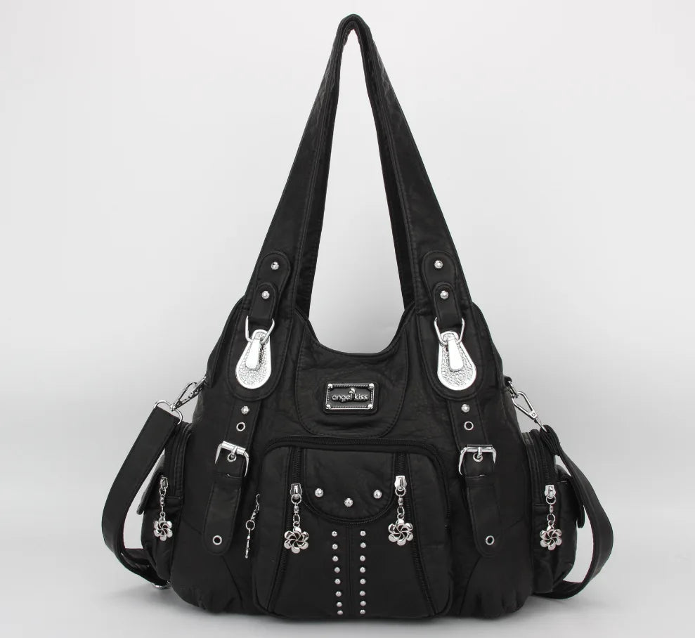 Bag Women Fashion Handbags Women Shoulder Bags PU Leather Handbag Female Satchel Shoulder Purse Bag Bolsa Feminina