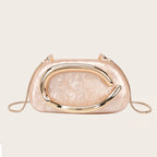 Fashion Women's Handbag Bride Metal Gold Women Luxury Evening Banquet Clutch Bag Shoulder Wedding Purse Party Crossbody Bag