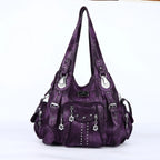 Bag Women Fashion Handbags Women Shoulder Bags PU Leather Handbag Female Satchel Shoulder Purse Bag Bolsa Feminina