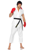 5PC.Ryu includes shirt  pants  belt  gloves  and head band MED/LGE WHITE