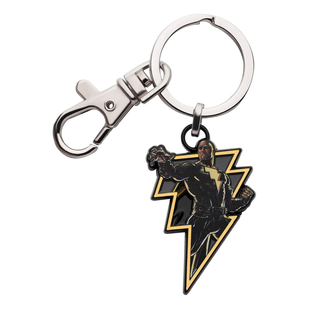 Dc Black Adam Lightning Bolt Pendant Keychain