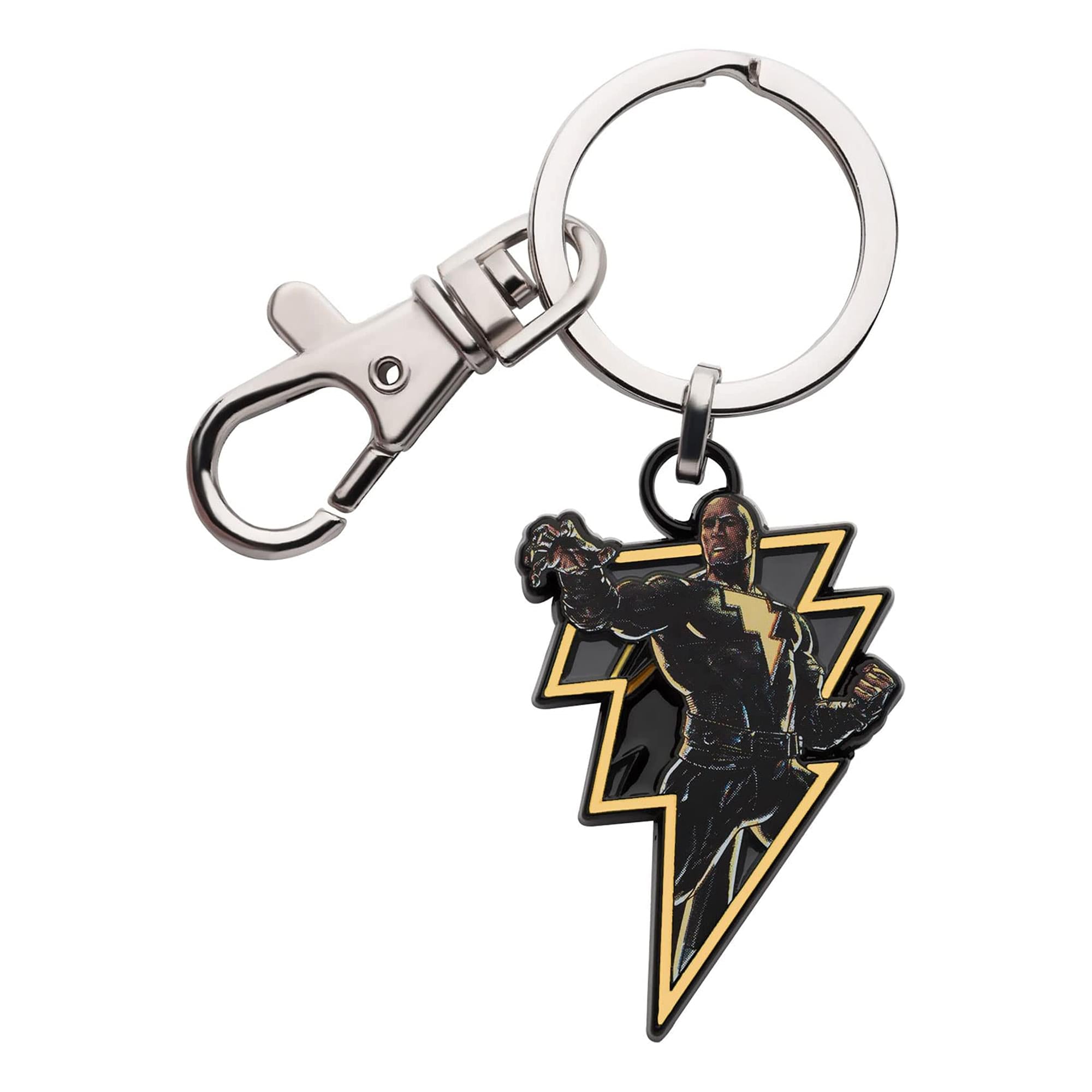Dc Black Adam Lightning Bolt Pendant Keychain