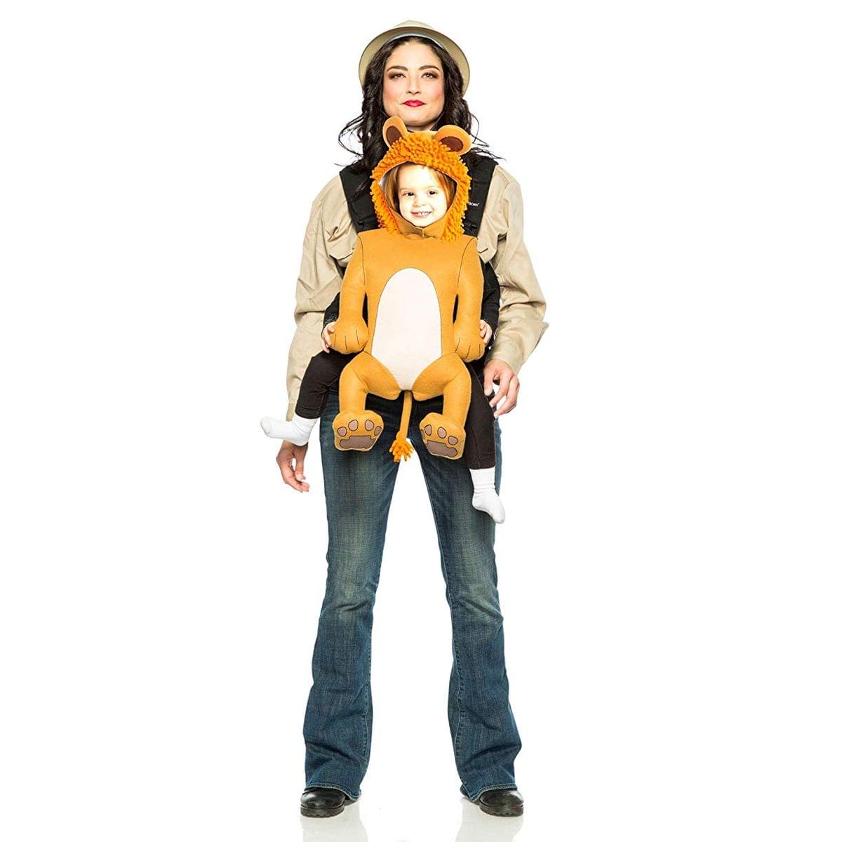 Safari Guide & Lion Baby Carrier Costume