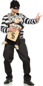 Robber & Money Bag costume for Parent & Baby  One Size Fits Most