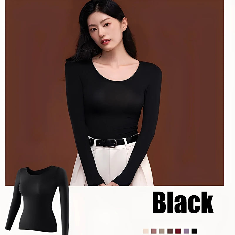 1 Set Sexy Women's Thermal Underwear Winter Clothes Seamless Thick Warm Lingerie Women Thermal Clothing Set Woman 2 Pieces