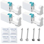 4PCS Self Hypoallergenic Nose Piercing Kit-Disposable Nose Piercing Gun with Built-in Nose Studs