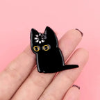 1Pcs  Loading "Black Cat Brooch Multi functional Cat Brooch Creative Backpack Badge