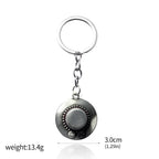 One Piece Luffy Straw Hat Keychain Rotatable Zoro Skull Metal Pendant Role-Playing Decorative Accessories Fan Jewelry Gift