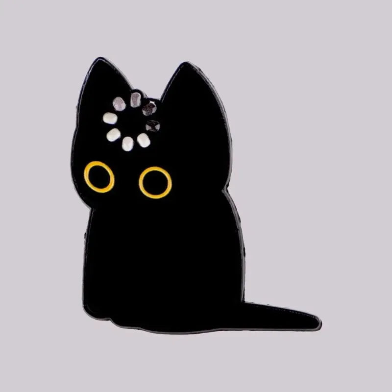 1Pcs  Loading "Black Cat Brooch Multi functional Cat Brooch Creative Backpack Badge