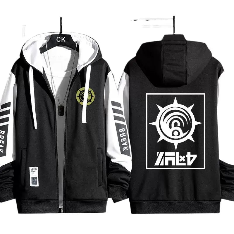 GACHIAKUTA Zip Up Hoodie Rude Riyo Costume Casual Harajuku Long Sleeves Men Women Zipper Hoodies Sweatshirt Outerwear Coat