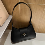 Vintage Shoulder Bags Small Purse for Women Classic PU Leather Shoulder Bag Ladies Underarm Handbag Fashionable Crossbody Bag