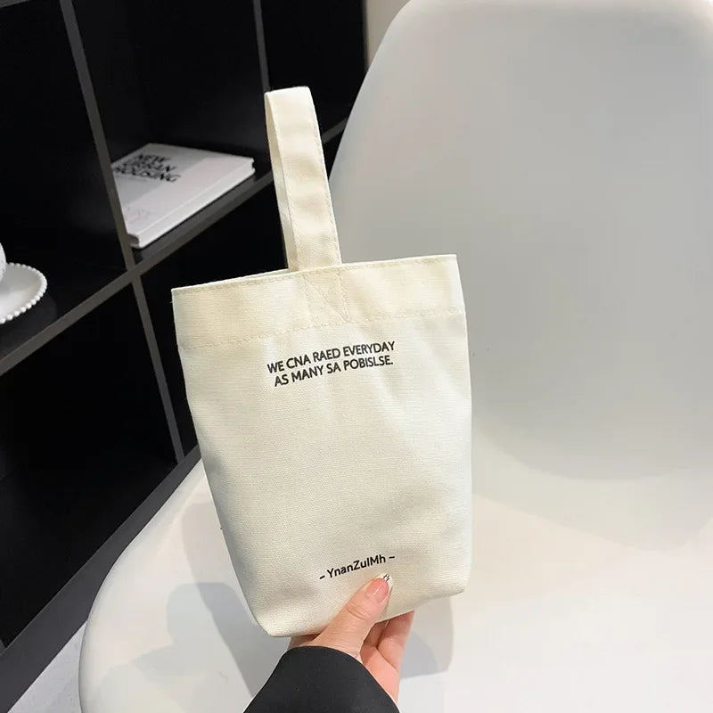 Casual Handbags Canvas Shoulder Crossbody Bags Large Capacity Shopper Bag Letters Shoulder Crossbody Bags Purse