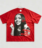 2026 Spring Summer Unisex Hip Hop Graphic Tee, Fashion New Arrival Clothing, Soft Cotton Crewneck Short Sleeve, Mariah Scientist Rapper Free Thugs Letter Print, Retro Rap Aesthetic Daily Casual Loungewear, Novelty Fan Gift To