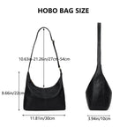 Hobo Shoulder Bags for Women Soft Vegan Leather Shoulder Handbag Versatile Large Capacity Tote Underarm Shoulder Bag Purses ﻿
